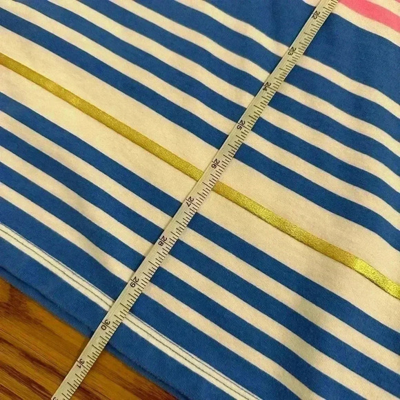 Lilly Pulitzer Lena Dress Lapis Blue Tiki Stripe Size Small - Picture 12 of 12